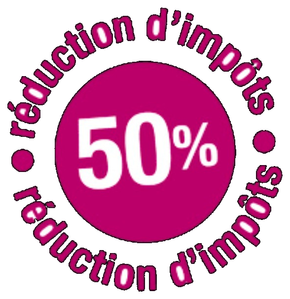 50 % de réduction ou crédit d’impôt